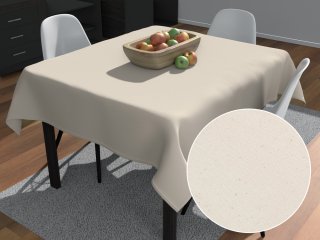 Bavlněný čtvercový ubrus MONI MO-037 Světle režný - Biante.cz Bavlněný čtvercový ubrus MONI MO-037 Světle režný - Biante.cz