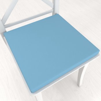 Čtvercový podsedák Rongo RG-100 Světle modrý - 38x38x3 cm - Biante.cz