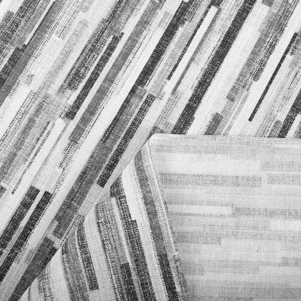 Dekorační látka Leona LN-175 Šedo-černé proužky - šířka 140 cm a 280 cm - detail 4 - Biante.cz