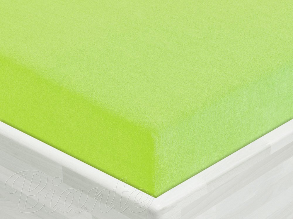 Froté napínací prostěradlo FR-019 Zářivě zelené - Biante.cz