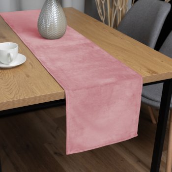 Sametový běhoun na stůl Velvet Premium SVP-033 Starorůžový - Biante.cz Sametový běhoun na stůl Velvet Premium SVP-033 Starorůžový - Biante.cz