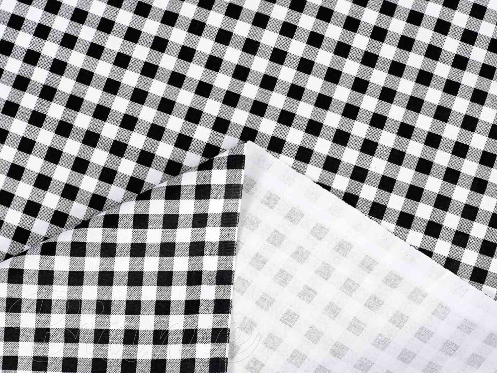 Bavlněná látka/plátno Sandra SA-060 Černo-bílé kostičky - šířka 145 cm - detail 3 - Biante.cz Bavlněná látka/plátno Sandra SA-060 Černo-bílé kostičky - šířka 145 cm - detail 3 - Biante.cz