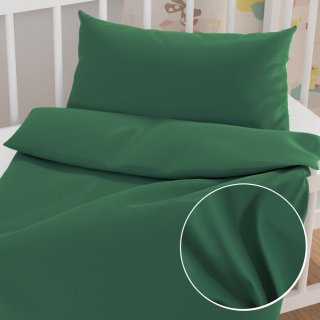 Dětské saténové povlečení do postýlky ST-014 Zelené - Biante.cz