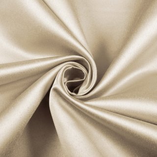Látka polyesterový satén LUX-054 Latte - šířka 150 cm