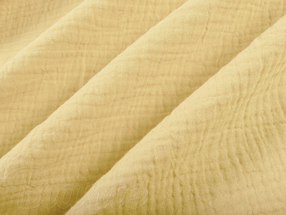 Mušelín dvojitá gázovina MSN-003 Pastelově žlutá - metráž šířka 140 cm - detail 7 - Biante.cz Mušelín dvojitá gázovina MSN-003 Pastelově žlutá - metráž šířka 140 cm - detail 7 - Biante.cz