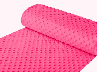 Dětská látka Minky 3D srdíčka MKS-009 Fuchsiová - šířka 150 cm - detail 1 - Biante.cz Dětská látka Minky 3D srdíčka MKS-009 Fuchsiová - šířka 150 cm - detail 1 - Biante.cz