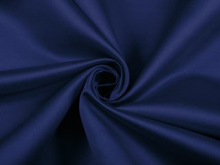 Látka polyesterový satén LUX-039 Námořnická modrá - šířka 150 cm - detail 1 - Biante.cz