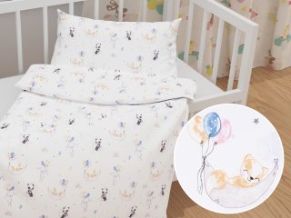 Dětské bavlněné povlečení do postýlky Sandra SA-374 Pandy lišky a zajíčci s balónky - Biante.cz Dětské bavlněné povlečení do postýlky Sandra SA-374 Pandy lišky a zajíčci s balónky - Biante.cz