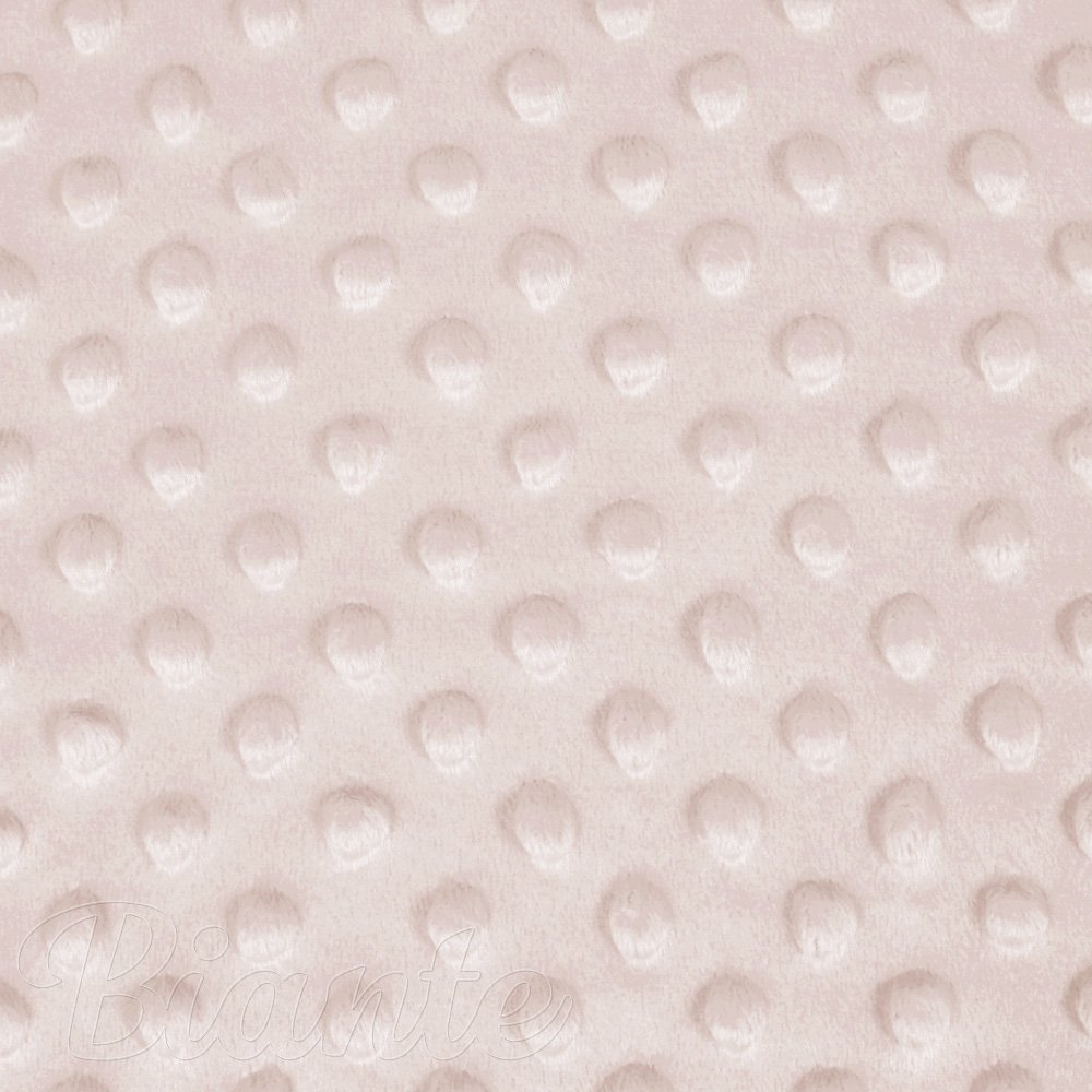 Dětská látka Minky 3D puntíky MKP-010 Pudrově béžová - šířka 150 cm - detail 6 - Biante.cz