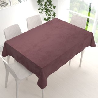 Sametový obdélníkový ubrus Velvet Premium SVP-019 Hnědofialový - detail 1 - Biante.cz