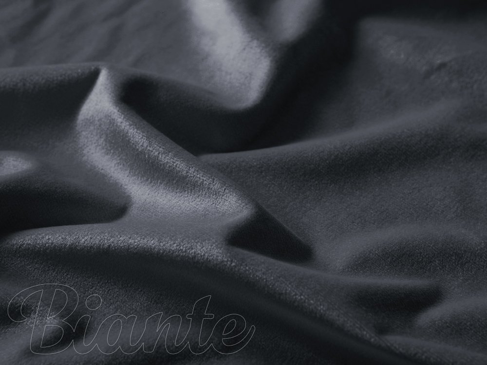 Sametová látka Velvet Premium SVP-004 Antracitově šedá - šířka 280 cm - detail 3 - Biante.cz Sametová látka Velvet Premium SVP-004 Antracitově šedá - šířka 280 cm - detail 3 - Biante.cz