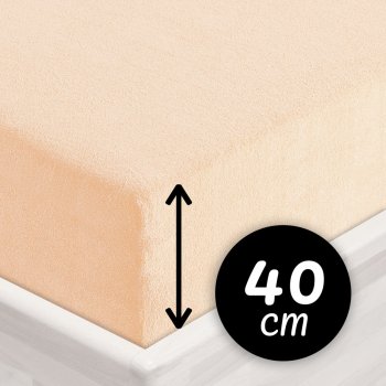Froté napínací prostěradlo na extra vysokou matraci FR-021 Pudrové - Biante.cz Froté napínací prostěradlo na extra vysokou matraci FR-021 Pudrové - Biante.cz