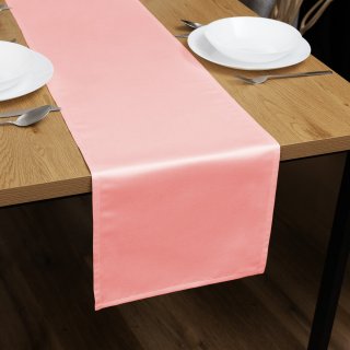 Saténový běhoun na stůl polyesterový Satén LUX-061 Světle korálově růžový - Biante.cz Saténový běhoun na stůl polyesterový Satén LUX-061 Světle korálově růžový - Biante.cz