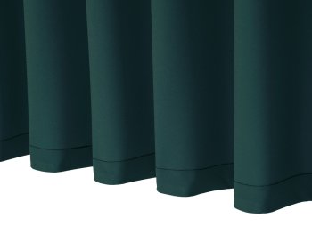 Dekorační závěs na míru Rongo RG-099 Tmavý lahvově zelený - detail 1 - Biante.cz Dekorační závěs na míru Rongo RG-099 Tmavý lahvově zelený - detail 1 - Biante.cz