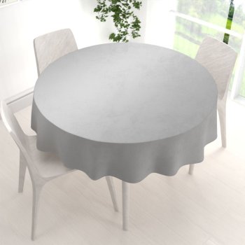 Sametový kulatý ubrus Velvet Premium SVP-039 Šedý - detail 1 - Biante.cz