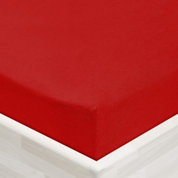 Detské jersey napínacie prestieradlo do postieľky JR-007 Sýto červené - detail 1 - Biante.sk