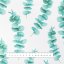 Teflonová látka na ubrusy TF-089 Tyrkysové listy eukalyptu na bílém - šířka 155 cm - detail 6 - Biante.cz