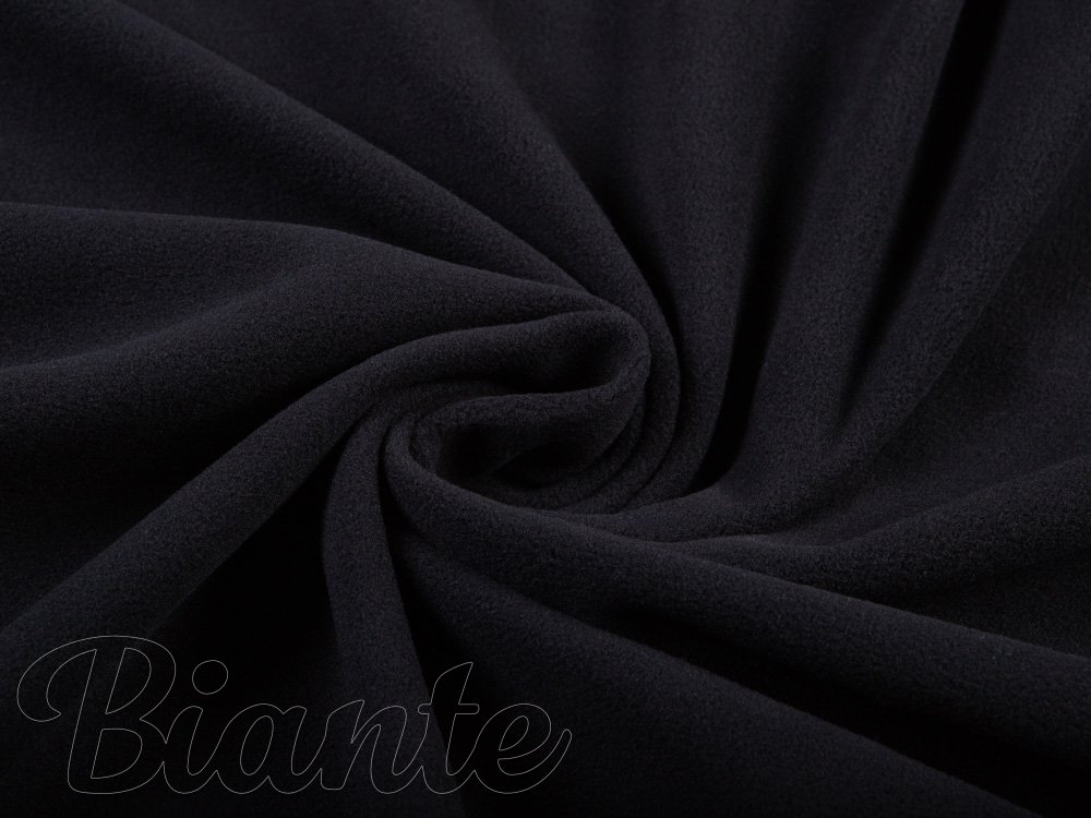 Polar fleece antipilling PF-005 Černý – metráž š. 150 cm - Biante.cz