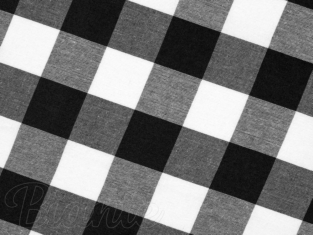 Bavlněná látka Olivia OL-004 Černo-bílá kostka velká - šířka 150 cm - detail 4 - Biante.cz Bavlněná látka Olivia OL-004 Černo-bílá kostka velká - šířka 150 cm - detail 4 - Biante.cz