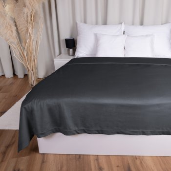 Sametový přehoz na postel Velvet Premium SVP-004 Antracitově šedý - Biante.cz