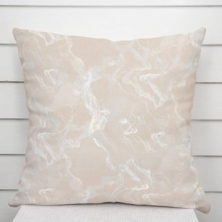 Zamatová obliečka na vankúš Isabela IBL-018 Zlatý/dymový mramor na púdrovo béžovom - Biante.sk Zamatová obliečka na vankúš Isabela IBL-018 Zlatý/dymový mramor na púdrovo béžovom - Biante.sk