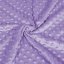 Dětská látka Minky TOP 3D puntíky MKP-058 Fialová - šířka 170 cm - detail 1 - Biante.cz