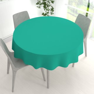 Dekorační kulatý ubrus Rongo RG-091 Tyrkysově zelený - detail 1 - Biante.cz