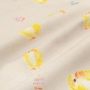 Velikonoční teflonová látka na ubrusy TF-074 Kuřátka a kraslice na béžovém - šířka 155 cm - detail 2 - Biante.cz