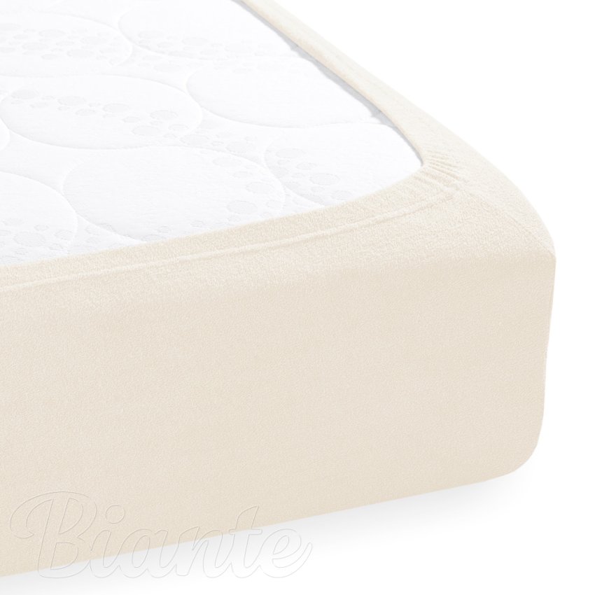 Dětské froté napínací prostěradlo do postýlky FR-002 Smetanové - detail 2 - Biante.cz