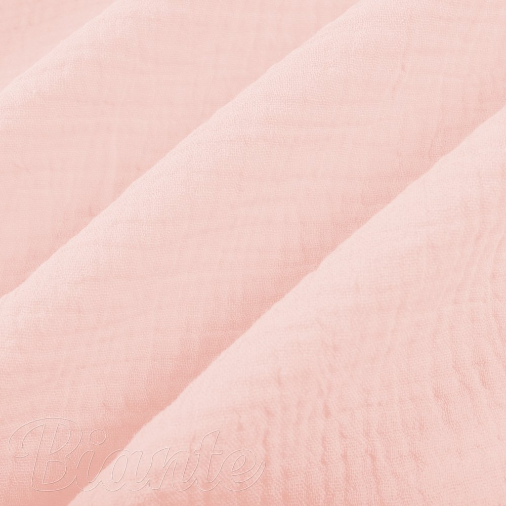 Mušelín dvojitá gázovina MSN-077 Bledě růžová - metráž šířka 140 cm - detail 7 - Biante.cz