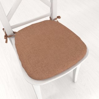 Oblý podsedák BKW-203 Hnědý žíhaný - 39x37x3 cm - Biante.cz