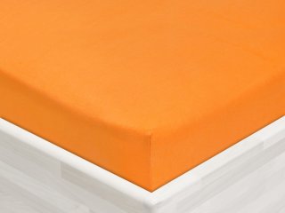 Jersey napínacie prestieradlo JR-006 Oranžové - Biante.sk Jersey napínacie prestieradlo JR-006 Oranžové - Biante.sk
