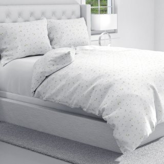 Bavlněné ložní povlečení Sandra SA-424 Drobná kvítka na bílém - detail 1 - Biante.cz Bavlněné ložní povlečení Sandra SA-424 Drobná kvítka na bílém - detail 1 - Biante.cz