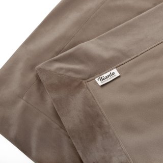 Sametový přehoz/běhoun na postel Velvet Premium SVP-005 Světle hnědý - detail 1 - Biante.cz