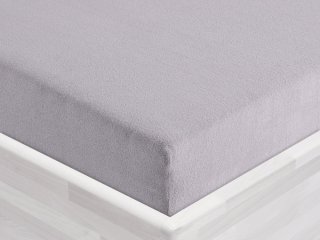Froté napínací prostěradlo FR-028 Světle šedé - Biante.cz Froté napínací prostěradlo FR-028 Světle šedé - Biante.cz