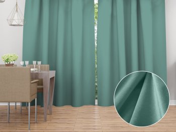 Sametový závěs Velvet Premium SVP-048 Pastelová ledově zelená - šířka 135 cm - Biante.cz