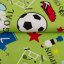 Detská bavlnená látka/plátno Sandra SA-645 Futbal to je hra - na zelenom - šírka 160 cm - detail 2 - Biante.sk