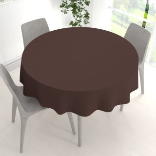 Dekorační kulatý ubrus Rongo RG-015 Tmavě hnědý - detail 1 - Biante.cz