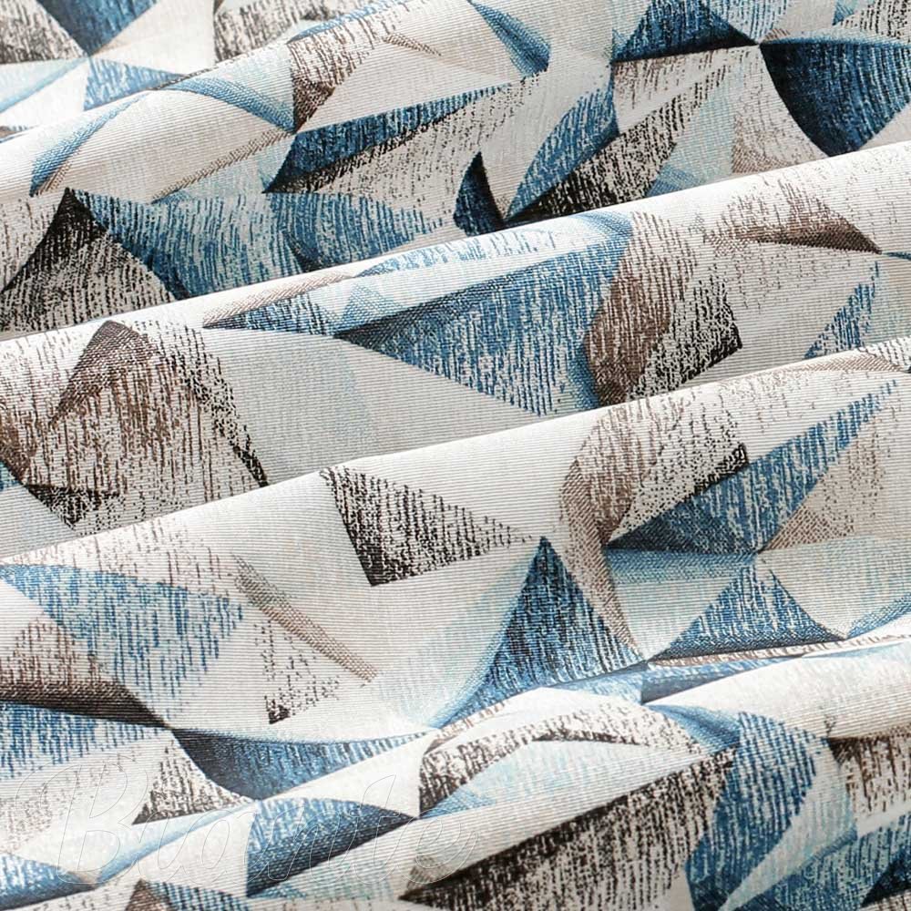 Dekorační látka Porto PRT-007 Modro-hnědé krystaly - šířka 140 cm a 280 cm - detail 3 - Biante.cz