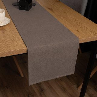 Dekorační běhoun na stůl BKR-504 Hnědý - Biante.cz