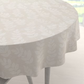 Teflonový kulatý ubrus TF-130 Akátové listy na režném - Biante.cz Teflonový kulatý ubrus TF-130 Akátové listy na režném - Biante.cz