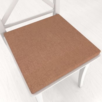 Štvorcový podsedák BKW-203 Hnedý žíhaný - 38x38x3 cm - Biante.sk