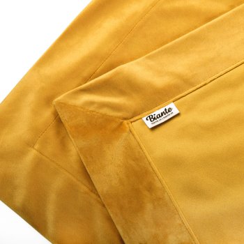 Sametový přehoz/běhoun na postel Velvet Premium SVP-037 Zlatavě oranžový - detail 1 - Biante.cz
