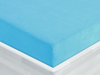 Froté napínacie prestieradlo FR-017 Azúrovo modré - Biante.sk Froté napínacie prestieradlo FR-017 Azúrovo modré - Biante.sk
