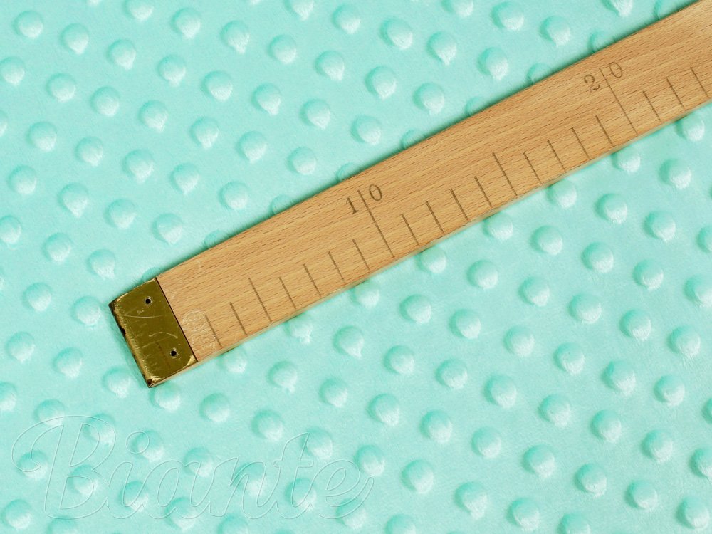 Dětská látka Minky 3D puntíky MKP-003 Mintová - šířka 150 cm - detail 5 - Biante.cz Dětská látka Minky 3D puntíky MKP-003 Mintová - šířka 150 cm - detail 5 - Biante.cz