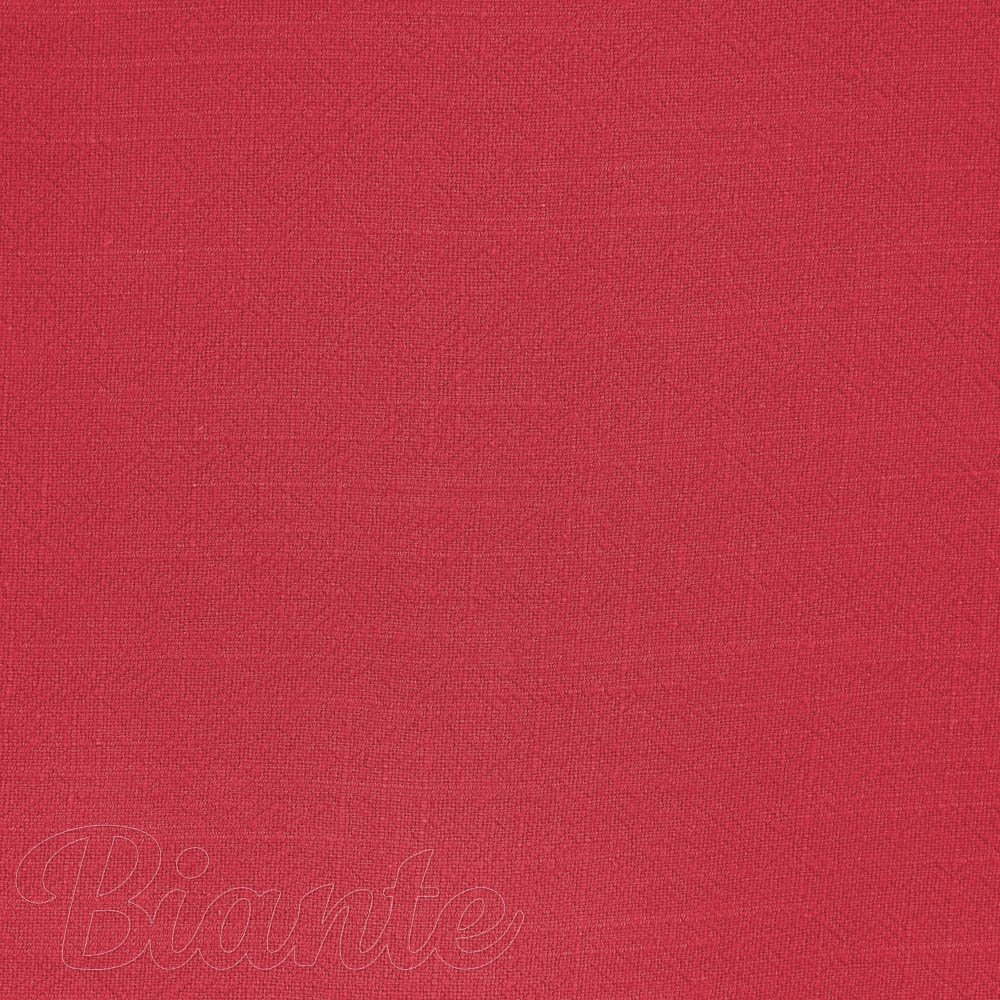 Lněná látka LEN-027 Sytě červená - metráž šířka 140 cm - detail 5 - Biante.cz