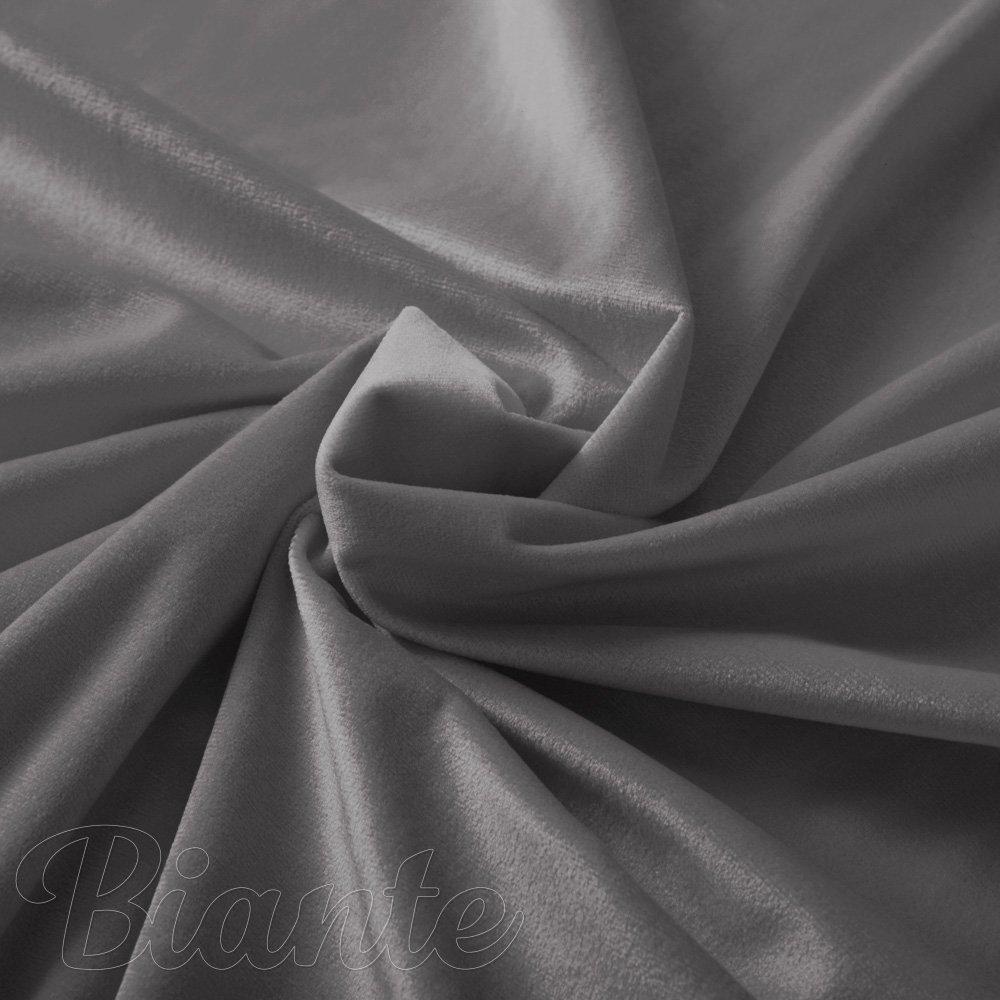 Sametová látka Velvet Premium SVP-017 Tmavě šedá - šířka 145 cm a 280 cm - detail 1 - Biante.cz