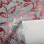 Sametová látka Tamara TMR-054 Abstraktní vínové květy na šedozeleném - šířka 150 cm - detail 6 - Biante.cz