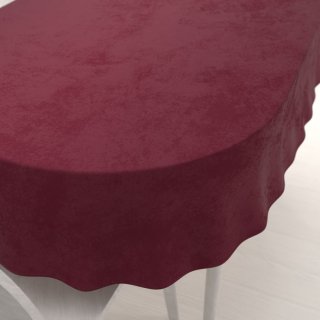 Sametový oválný ubrus Velvet Premium SVP-010 Tmavě vínový - Biante.cz