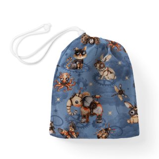 Bavlnený vak/vrecko na prezuvky Sandra SA-581 Zvieratká vynálezcovia na modrom - Biante.sk